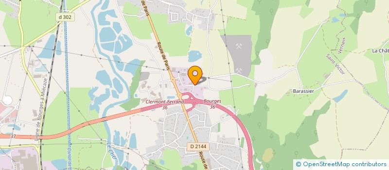 localisation de l'entreprise EURL MORIN  SAINT-VICTOR