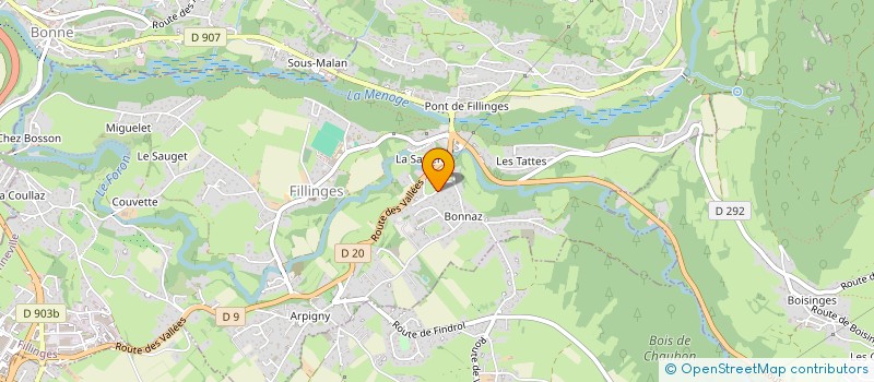 localisation de l'entreprise EURL MOTOCULTURE DES 3 VALLEES  FILLINGES