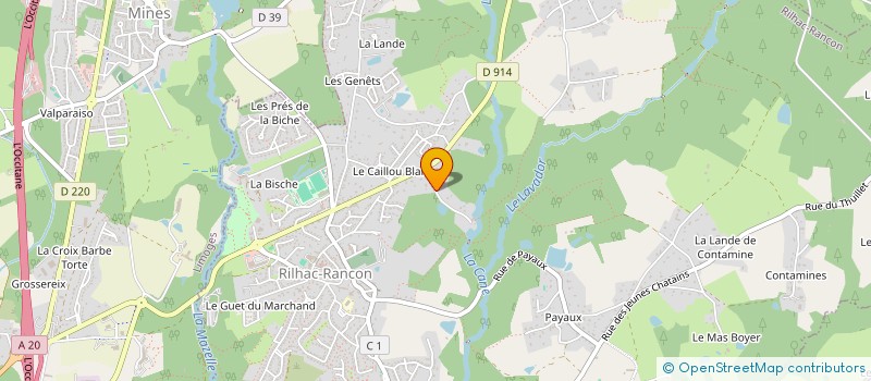 localisation de l'entreprise EURL MOULIN CHABROU  RILHAC-RANCON