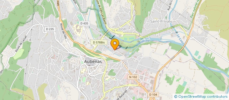 localisation de l'entreprise EURL MOURGUE à AUBENAS