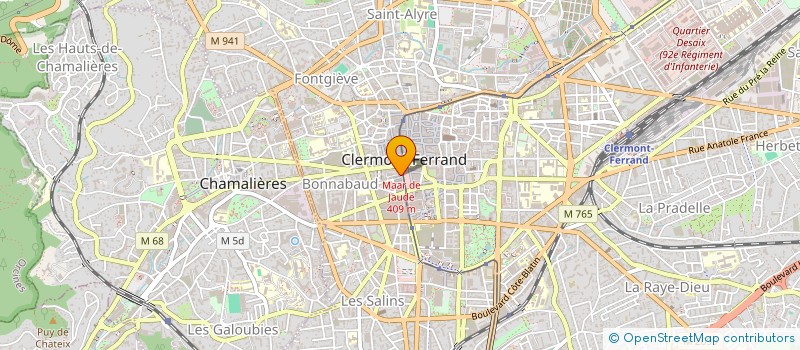 localisation de l'entreprise EURL MS-PROTECTIONS  CLERMONT-FERRAND