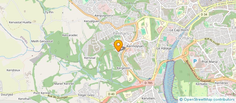 localisation de l'entreprise EURL MSGI 29 à QUIMPER