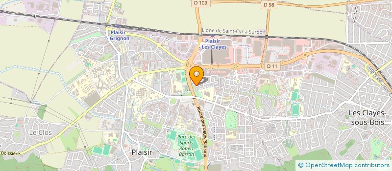 localisation de l'entreprise EURL MT PRO à PLAISIR