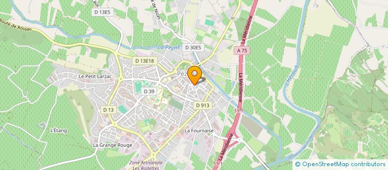 localisation de l'entreprise EURL MULLER à PEZENAS