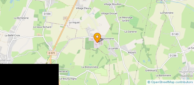 localisation de l'entreprise EURL MULOT MENUSERIE CIE NEGOCE PROF à COUDEVILLE-SUR-MER