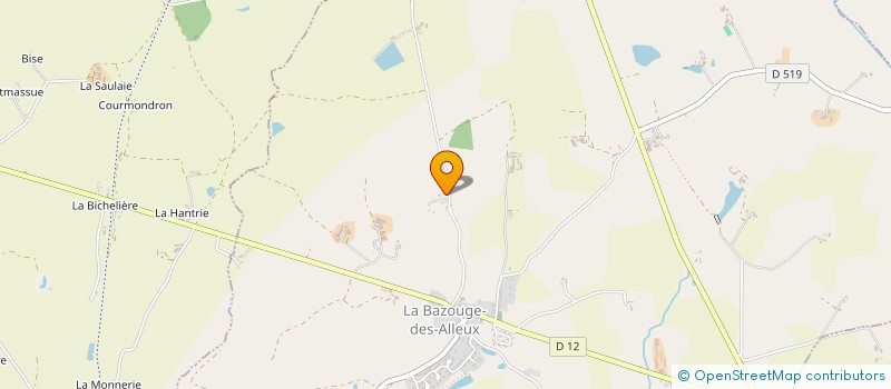 localisation de l'entreprise EURL MULTI-RENOV  LA BAZOUGE-DES-ALLEUX