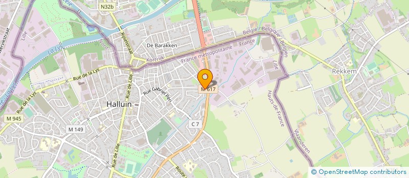 localisation de l'entreprise EURL MULTIBAT NORD  HALLUIN