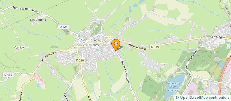 localisation de l'entreprise EURL MULTIVERT à SANVIGNES-LES-MINES