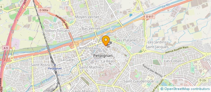 localisation de l'entreprise EURL MURIELLE BEAUTE  PERPIGNAN