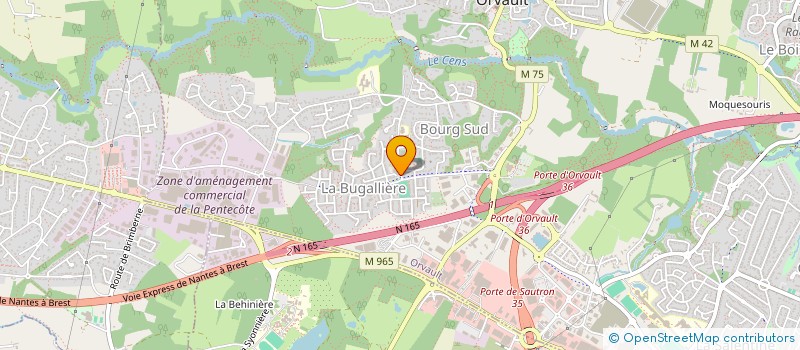localisation de l'entreprise EURL MYLA à ORVAULT