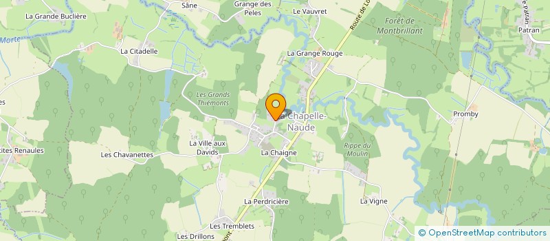 localisation de l'entreprise EURL N.J.C. - ENTR GEN DU BATIMENT  CHAPELLE-NAUDE (LA)