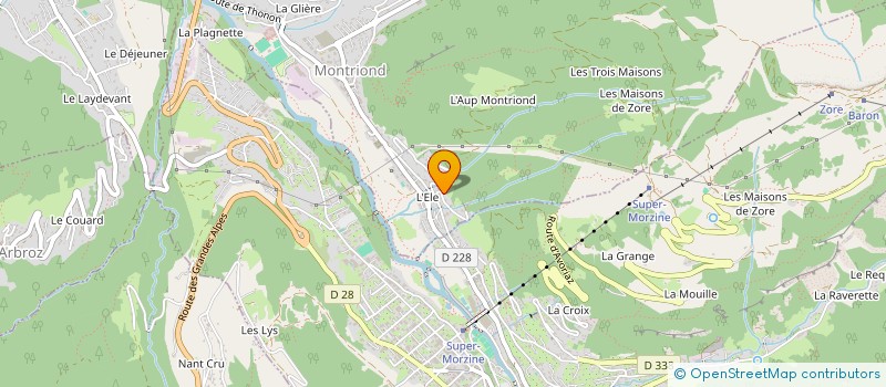 localisation de l'entreprise EURL NANTAUX  MONTRIOND