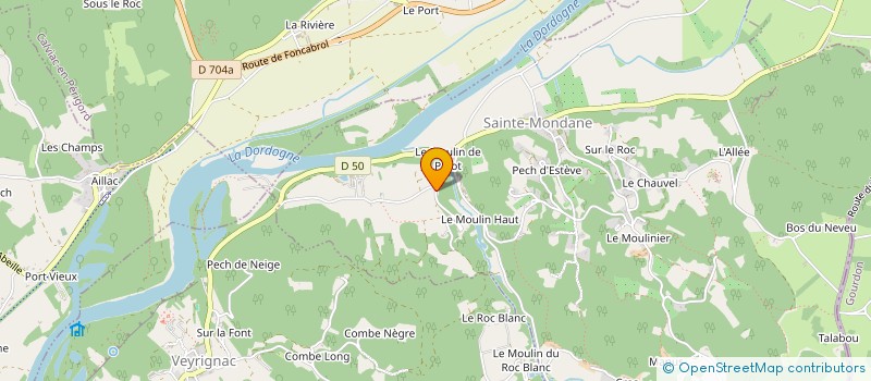 localisation de l'entreprise EURL NATHALIE COIFFURE  PRATS-DE-CARLUX