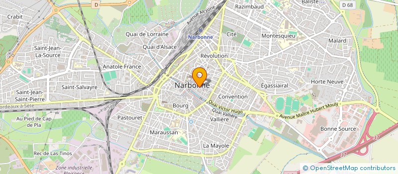 localisation de l'entreprise EURL NATHALIE GARCIA  NARBONNE