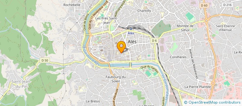 localisation de l'entreprise EURL NATURE-BOAT  ALES