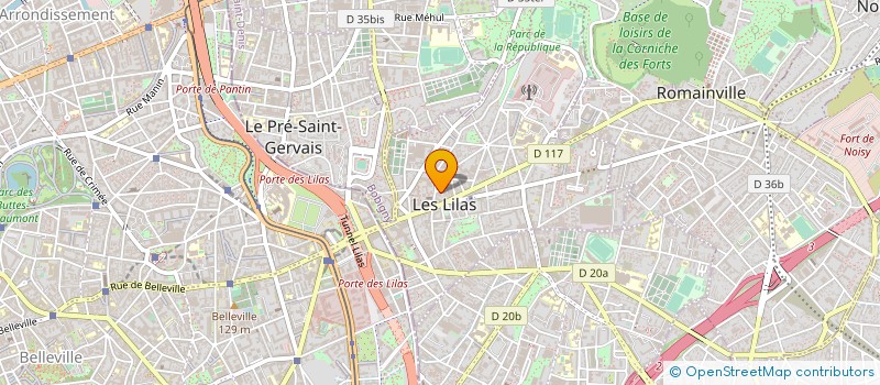 localisation de l'entreprise EURL NB AUTO à LES LILAS