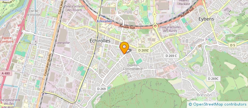 localisation de l'entreprise EURL NCP LOG à ECHIROLLES