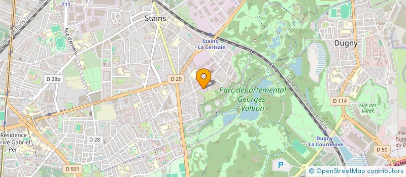 localisation de l'entreprise EURL NDH  STAINS