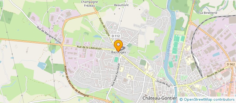 localisation de l'entreprise EURL NEGOC'EQUINE  GENNES-LONGUEFUYE