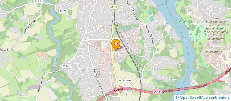 localisation de l'entreprise EURL NEGOCE AUTO PARC à LA CHAPELLE-SUR-ERDRE