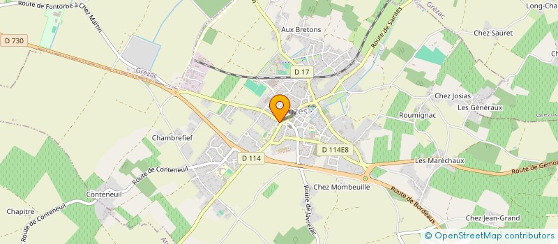 localisation de l'entreprise EURL NG à COZES