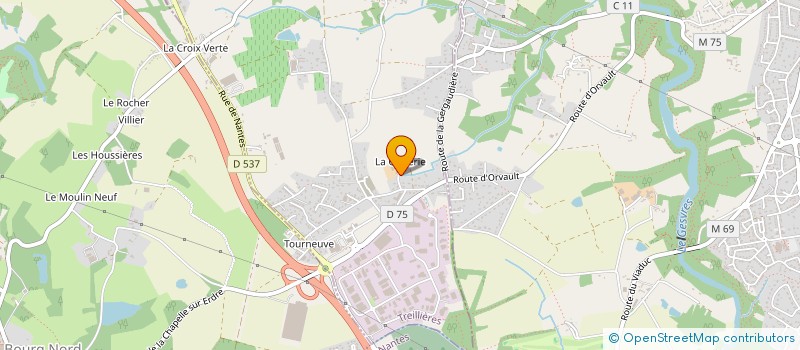 localisation de l'entreprise EURL NICOLAS  TREILLIERES