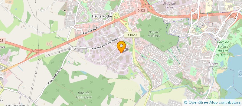 localisation de l'entreprise EURL NICOLAS  BEAUCOUZE