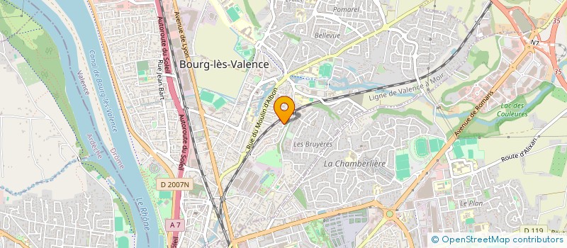 localisation de l'entreprise EURL NICOLAS BOZZO à BOURG-LES-VALENCE
