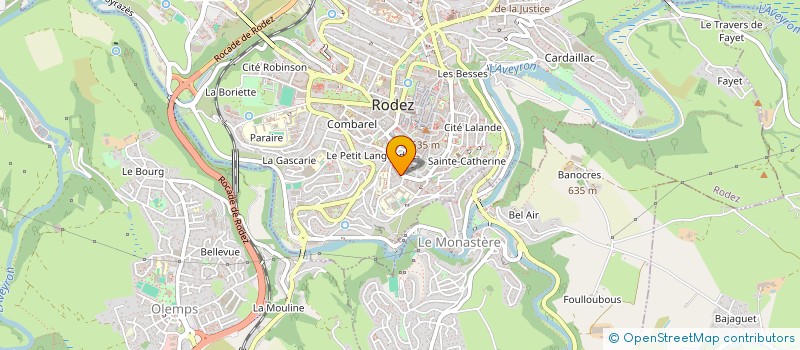 localisation de l'entreprise EURL NICOLAS CAZOTTES  RODEZ