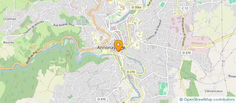 localisation de l'entreprise EURL NICOLAS CHOMEL à ANNONAY