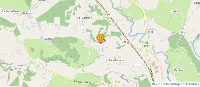 localisation de l'entreprise EURL NICOLAS DEDIEU MULTISERVICES  SAINT-AULAIRE