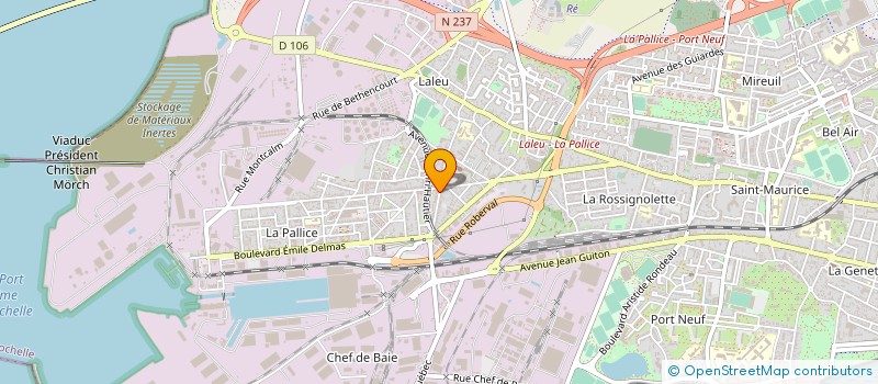 localisation de l'entreprise EURL NICOLAS FAVARD  LA ROCHELLE