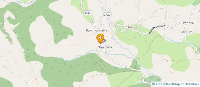 localisation de l'entreprise EURL NICOLAS MOLLING  BARCILLONNETTE