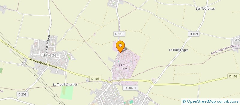 localisation de l'entreprise EURL NICOLAS POIZAC à SAINT-MEDARD-D'AUNIS
