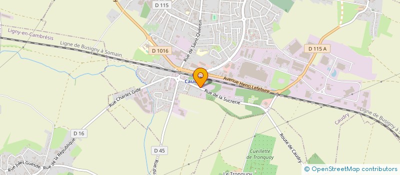 localisation de l'entreprise EURL NMDT à CAUDRY