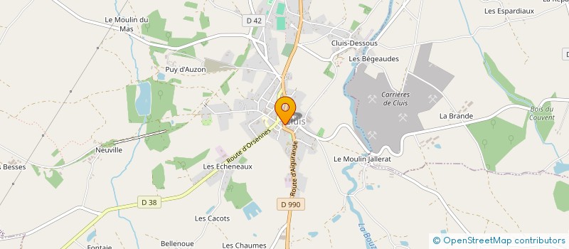 localisation de l'entreprise EURL NOC BENOIT à CLUIS