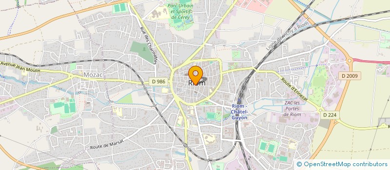 localisation de l'entreprise EURL NOEMIE  RIOM