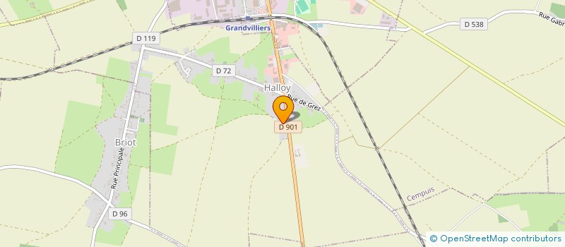 localisation de l'entreprise EURL NORD OUES TP à THIEULOY-SAINT-ANTOINE