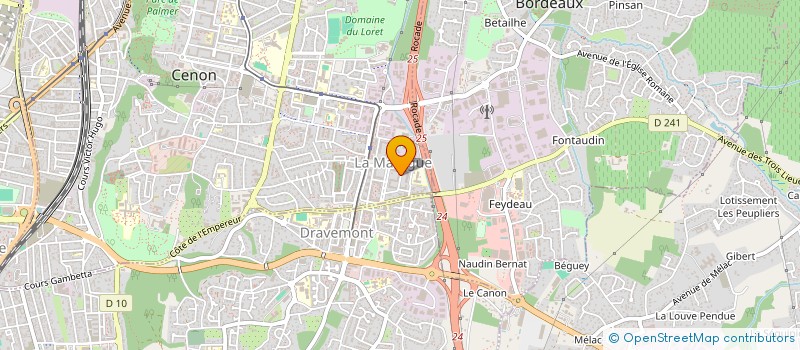 localisation de l'entreprise EURL NOUICER LAVAGE à CENON