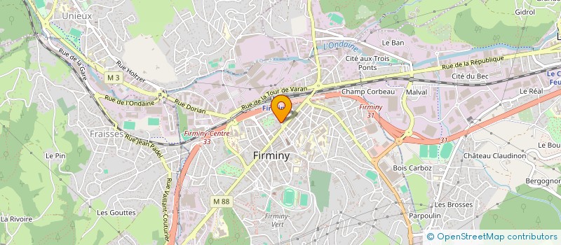 localisation de l'entreprise EURL NOUVELLE BOULANGERIE FIRMINY à FIRMINY
