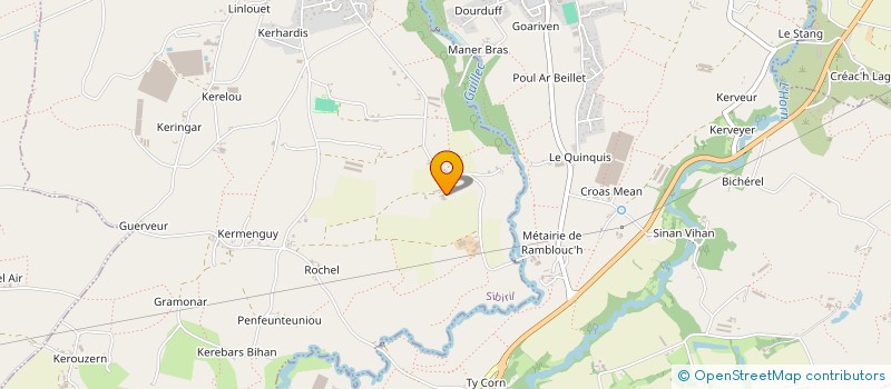 localisation de l'entreprise EURL NYMPHEA BAR  SAINT-POL-DE-LEON