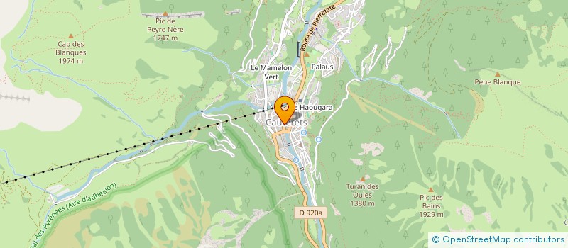 localisation de l'entreprise EURL O C  CAUTERETS