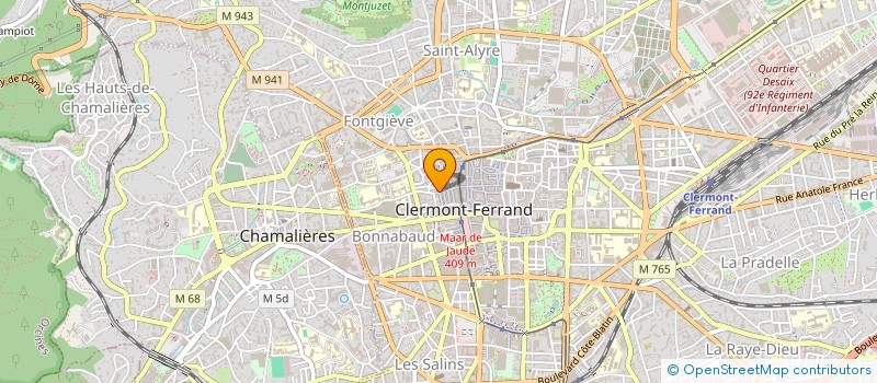 localisation de l'entreprise EURL O DE SOI à CLERMONT-FERRAND