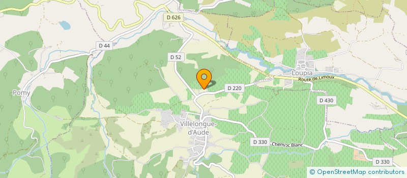localisation de l'entreprise EURL O2 EXPERTISES à VILLELONGUE D'AUDE