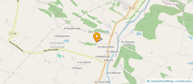 localisation de l'entreprise EURL OCCAGRI 32  SAINT-JEAN-LE-COMTAL