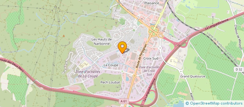 localisation de l'entreprise EURL OCCI'CARS  NARBONNE