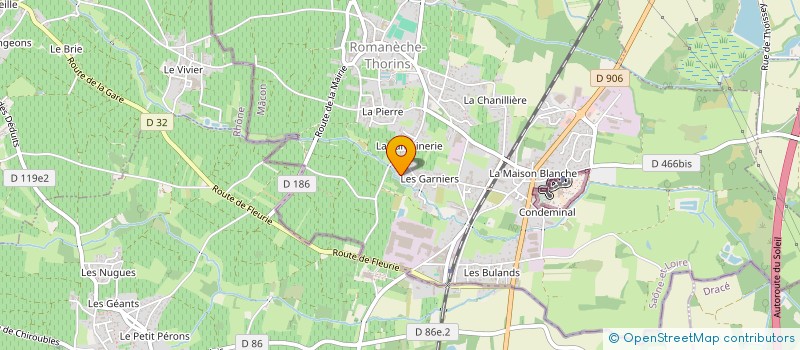 localisation de l'entreprise EURL OCE TAXI  SAINT-ETIENNE-SUR-CHALARONNE