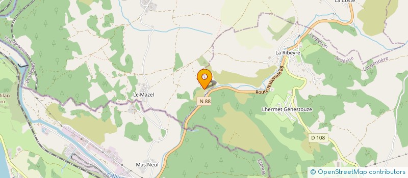 localisation de l'entreprise EURL OLIVEROS  PRADELLES