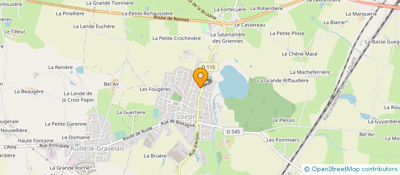 localisation de l'entreprise EURL OLIVIER DUBOIS  BEAULIEU-SUR-OUDON