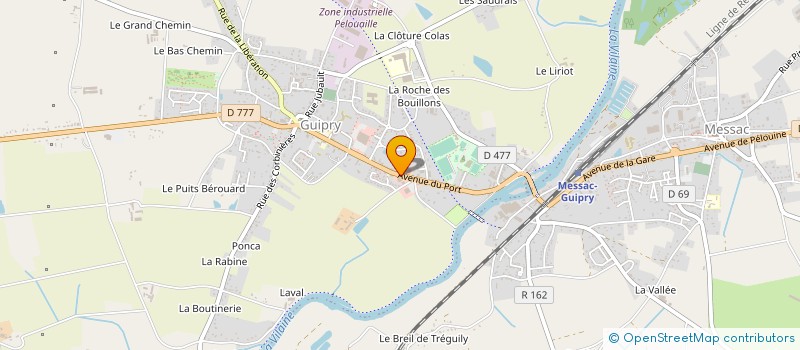 localisation de l'entreprise EURL OLIVIER LIONEL  GUIPRY-MESSAC